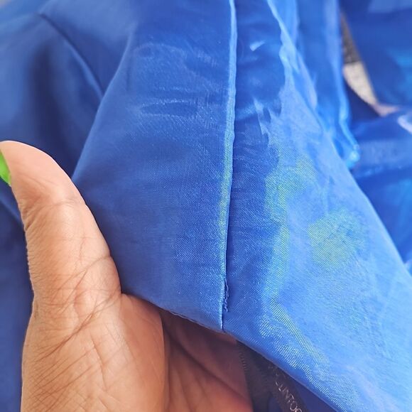 Jessica McClintock For Gunne Sax Strapless Royal Blue Ballerina Maxi Dress Size9 - Picture 14 of 16